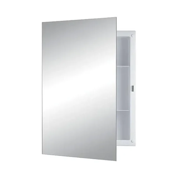 Jensen 781037 16" x 22" White Builder Frameless Medicine Cabinet