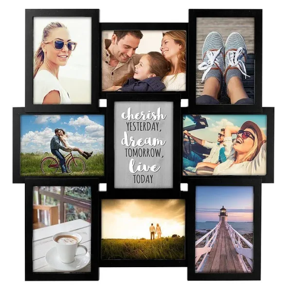 Malden 9-Opening Black Collage Frame