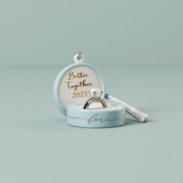 Lenox 2023 Together Forever Ring Box Ornament