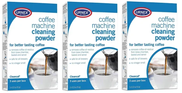 Urnex Cleancaf Coffee Machine Cleaning Powder .33 oz 9 Packets