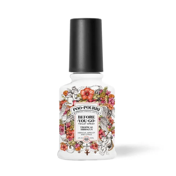 Poo Pourri Before-You-Go Toilet Spray, Tropical Hibiscus - 0.34 fl oz