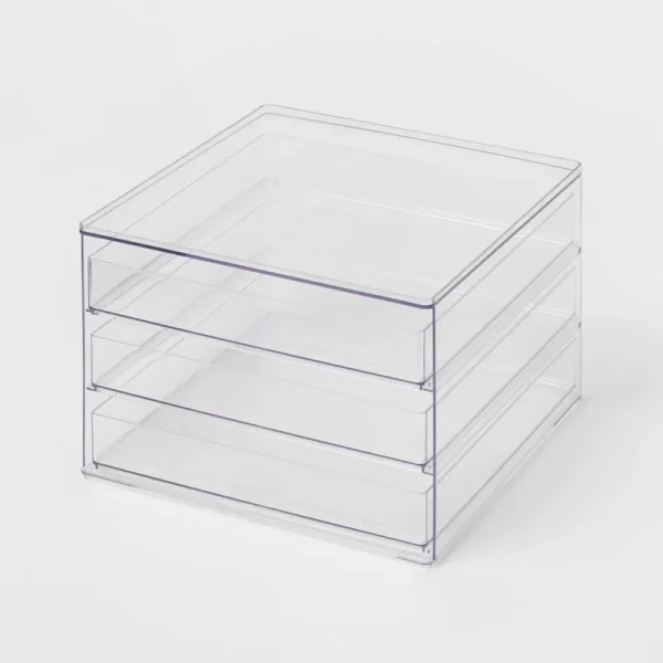 All Purpose 3 Drawer Storage Clear - Brightroom