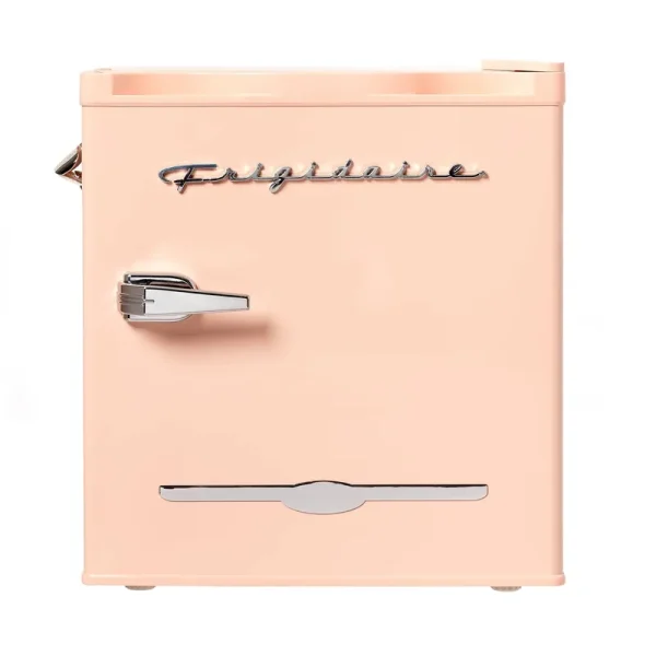 Frigidaire 1.6 Cu ft Retro Mini Fridge with Side Bottle Opener Coral