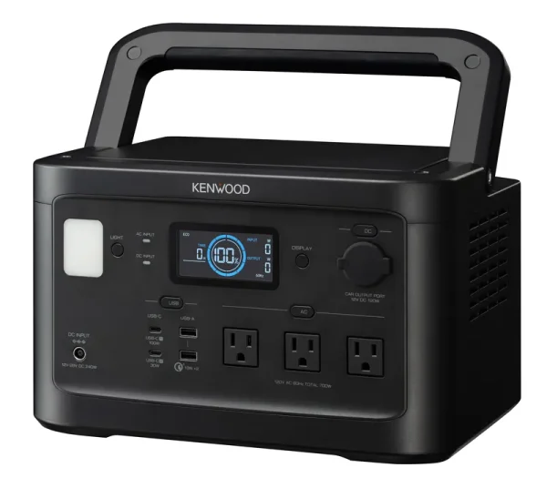 KENWOOD Portable Power Station BN - RK800, 700wh Backup Lithium Battery, 120V/806W AC Outlets, USB Ports, Automatic Power Supply