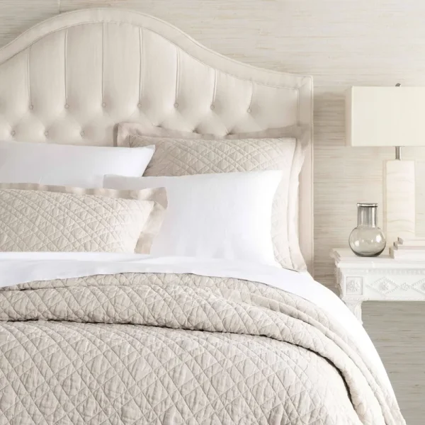 Pine Cone Hill - Washed Linen Natural Quilt - Full/Queen