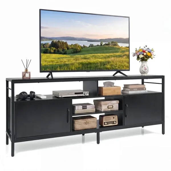 Tangkula Industrial TV Stand for TVs up to 65”