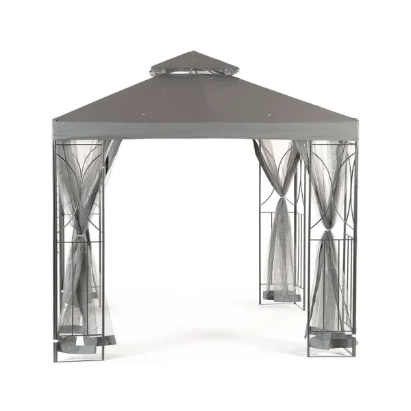 Polenza 8 ft. W x 8 ft. D Metal Patio Gazebo Suntime Outdoor Living