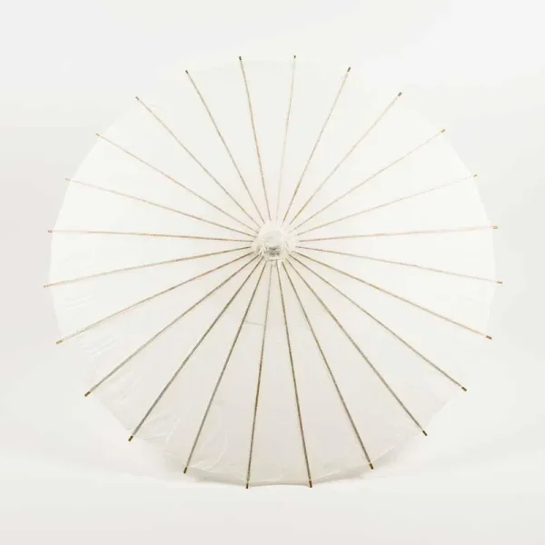 Quasimoon 32" White Paper Parasol Umbrella