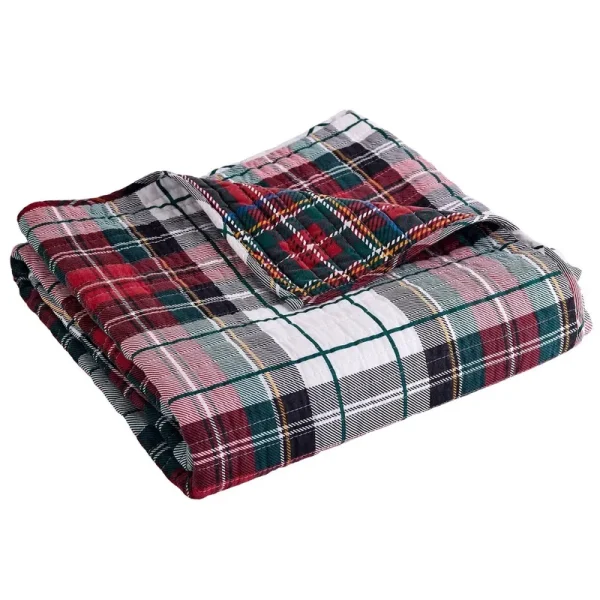 Levtex Home Spencer Plaid Reversible Quilted Throw