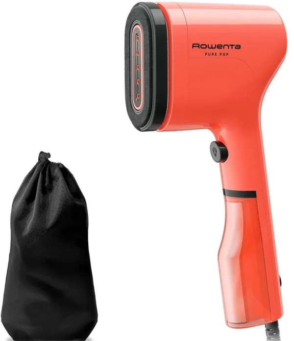 Rowenta Pure Pop Handheld Garment Steamer - Coral Red
