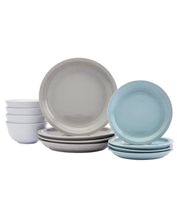 Farmhouse Multicolor 12-pc Dinnerware Set, Service for 4 - Multi