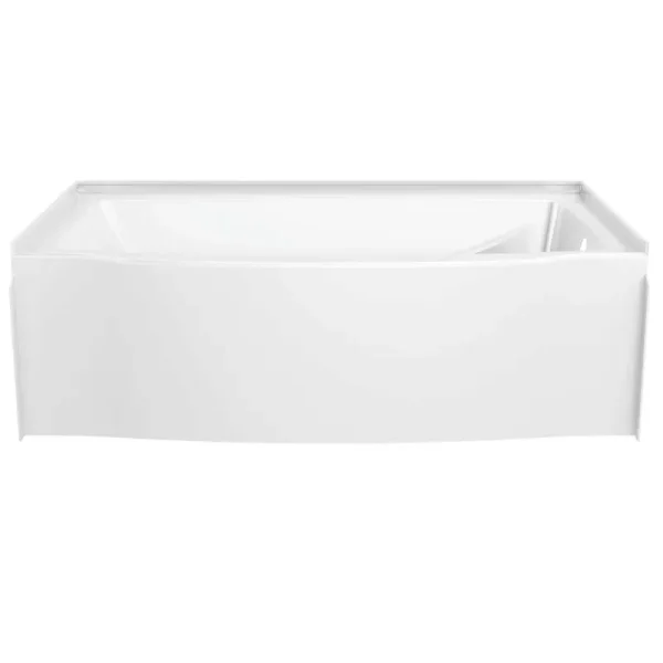 Delta Classic 500 Curve 60 in. x 32 in. Soaking Bathtub with Right Drain in High Gloss White