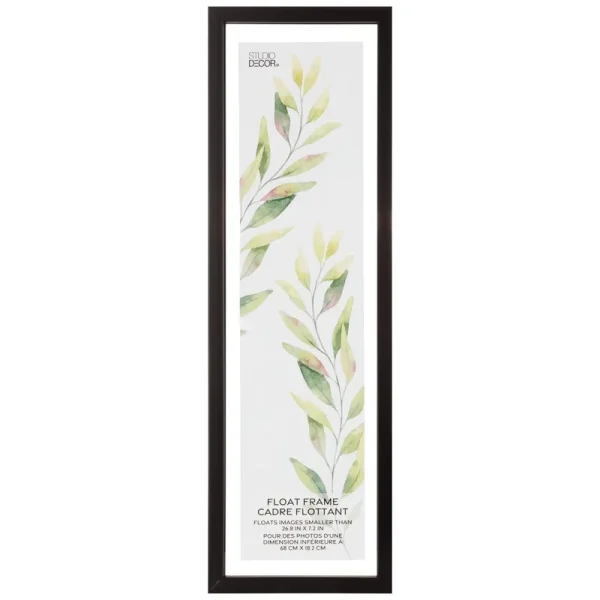 Studio Decor 26.8" x 7.2" Black Panoramic Float Frame - Each