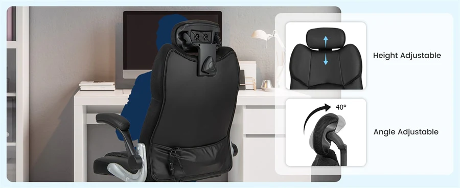 Eletriclife Executive 3D Kneading Massage Office Chair PU Leather with Remote Control