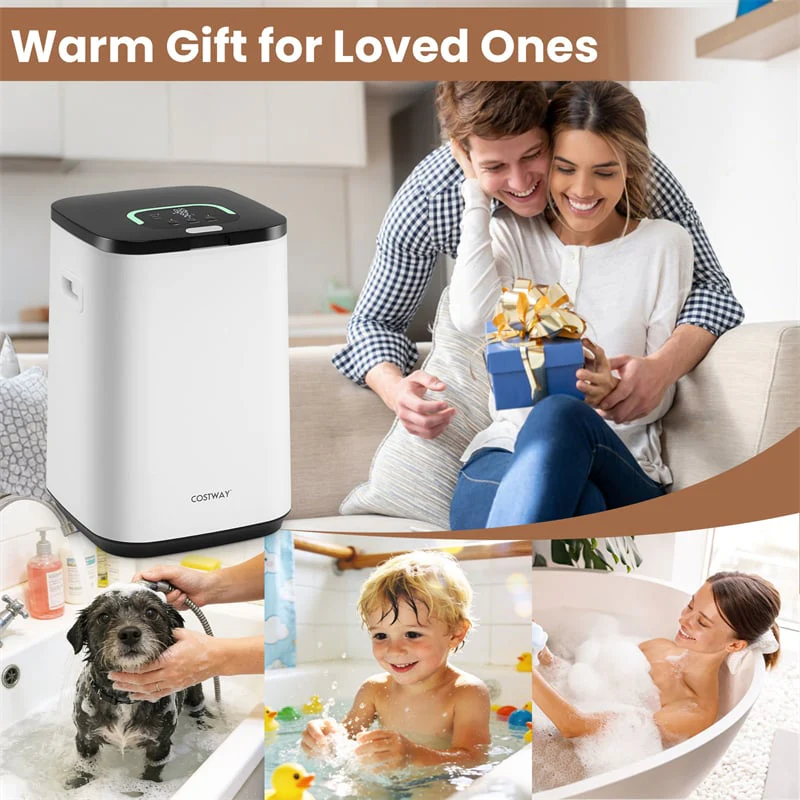 Eletriclife 23L Large Towel Warmer Bucket Hot Towel Heater with Rapid Heating & LED Light for Oversized Towels