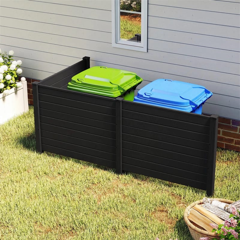 Eletriclife No-Dig Air Conditioner Fence 3/6 Panels Outdoor Privacy Screen Trash Can Enclosure