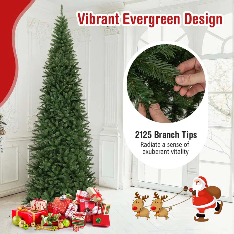 Eletriclife 12 FT Artificial Christmas Tree with 800 Warm White LED Lights