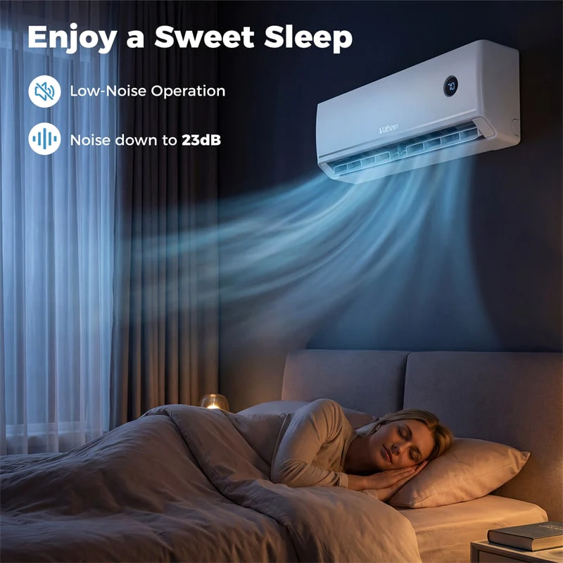 Eletriclife 18000 BTU 18.1 SEER2 208-230V Wifi Smart Mini Split Air Conditioner & 1.5 Ton Heat Pump System, Cools Up to 1000 Sq.Ft