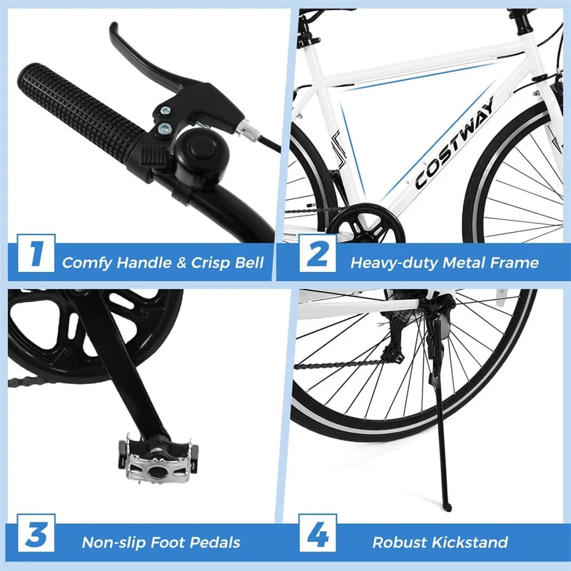 Eletricife 26" Mountain Bike 6-Speed Drivetrain Cycling Bicycle MTB City Bike for Adults & Teens