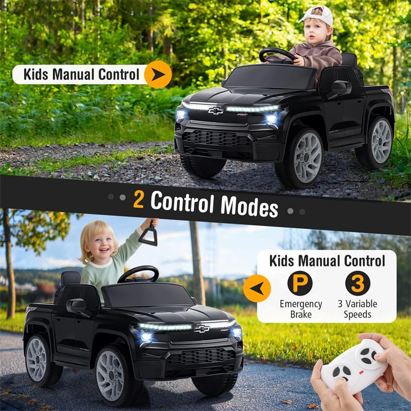 Eletriclife 12V Ride-On Car Licensed Chevrolet Ride On Truck Kids Electric Vehicle with Remote Control & Storage