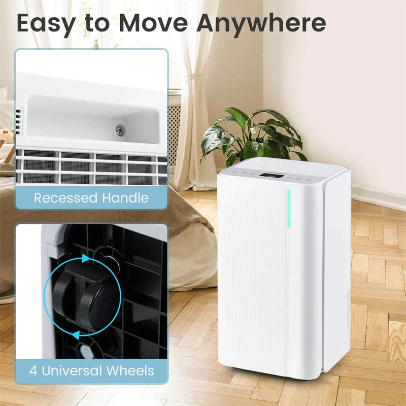 Eletriclife 32 Pints 2000 Sq.ft Dehumidifier for Basement with Drain Hose & 24H Timer