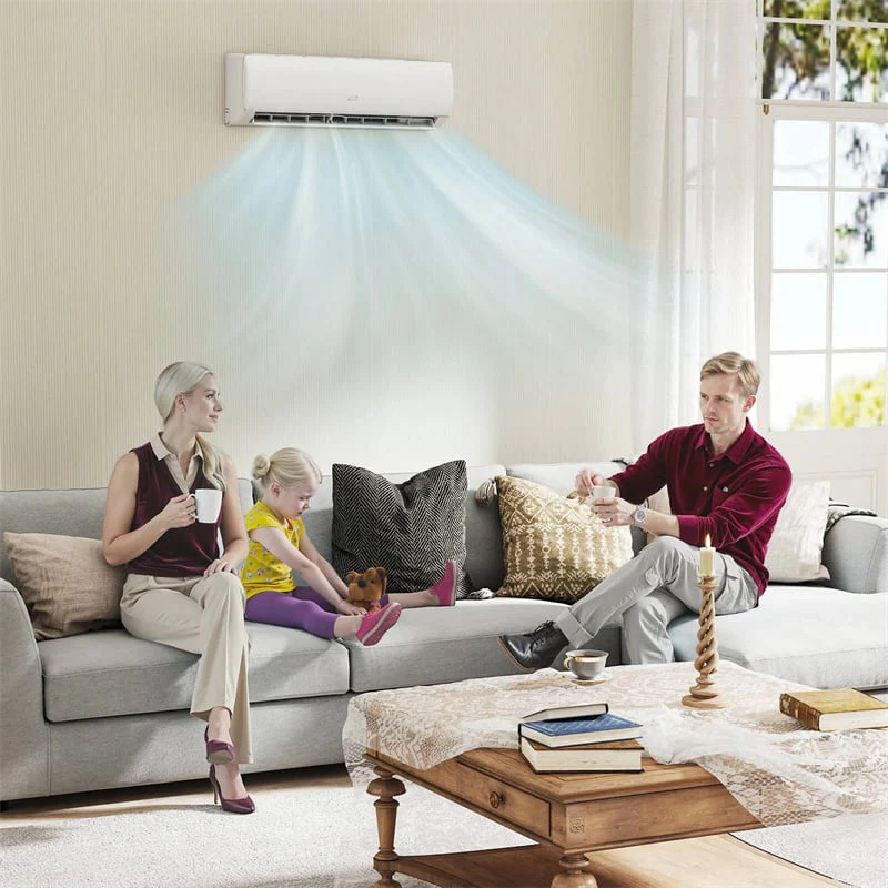 Eletriclife 11500 BTU 17 SEER2 WiFi Ductless Mini Split Air Conditioner with Heat Pump Works with Alexa