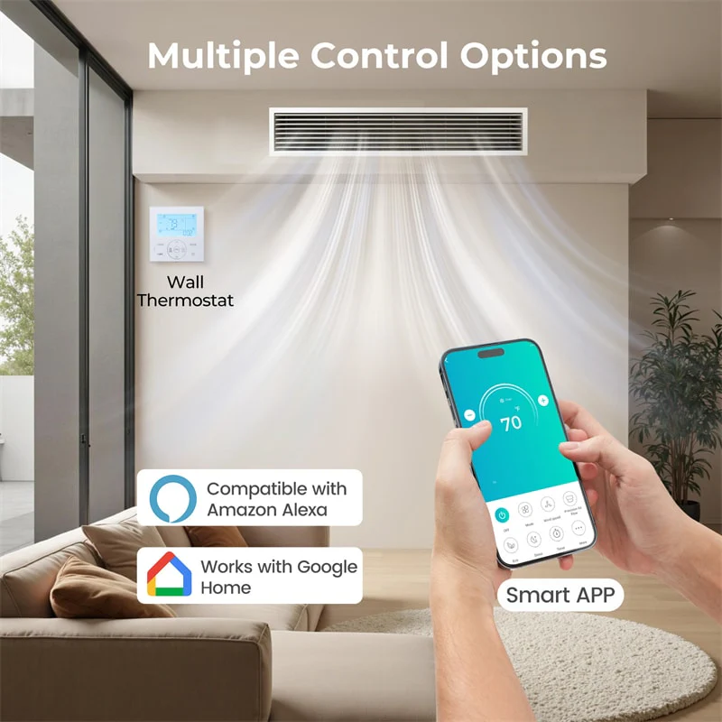 Eletriclife X-Pro 35000 BTU 3 Zone Concealed Ducted Mini Split AC & Heat Pump System