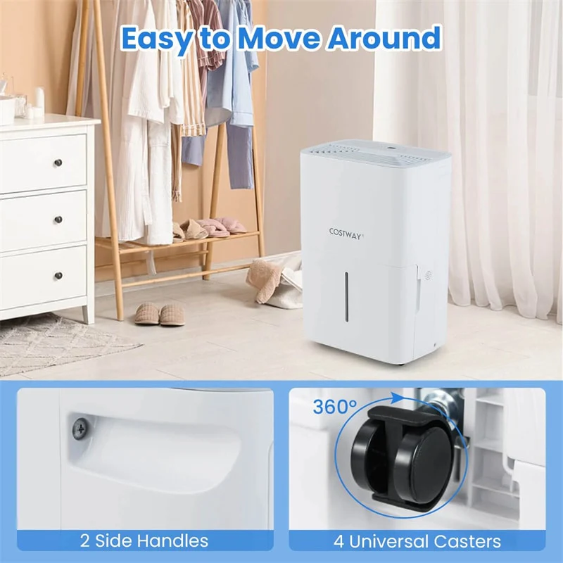 Eletriclife 94.5 Pint Energy Star Dehumidifier 6000 Sq.Ft with 24H Timer & LED Display for Basement