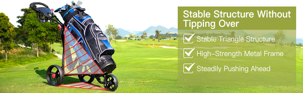 folding golf push cart