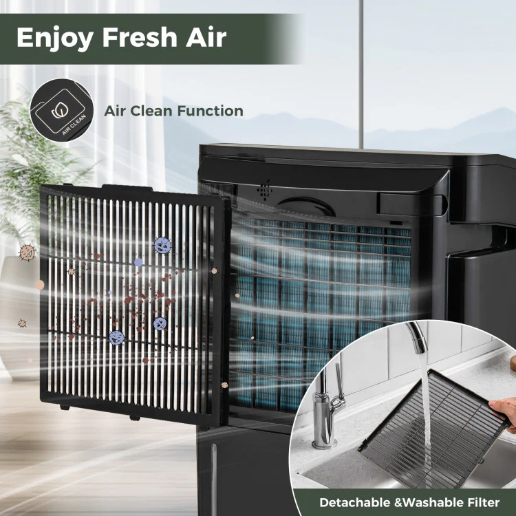 Eletriclife 4500 Sq. Ft 57 Pint Quiet Dehumidifier for Basement with 4 Modes