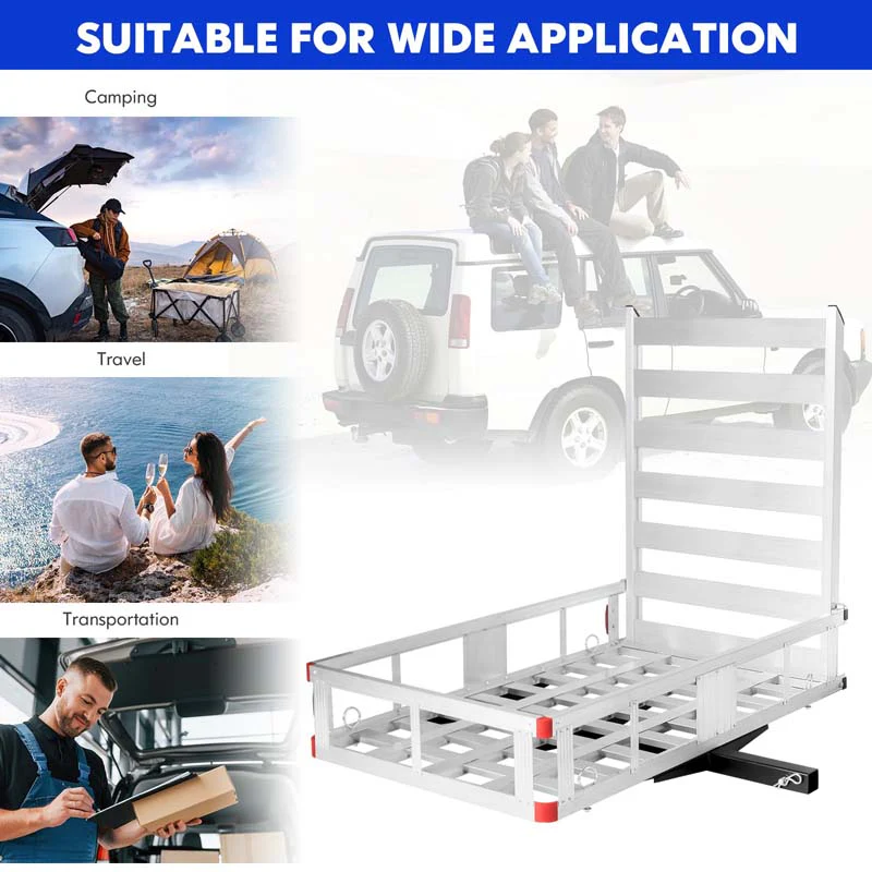 Eletriclife 50 x 29.5 inch Aluminum Wheelchair Scooter Mobility Carrier with Ramp