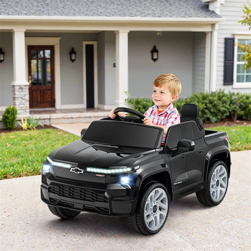 Eletriclife 12V Ride-On Car Licensed Chevrolet Ride On Truck Kids Electric Vehicle with Remote Control & Storage