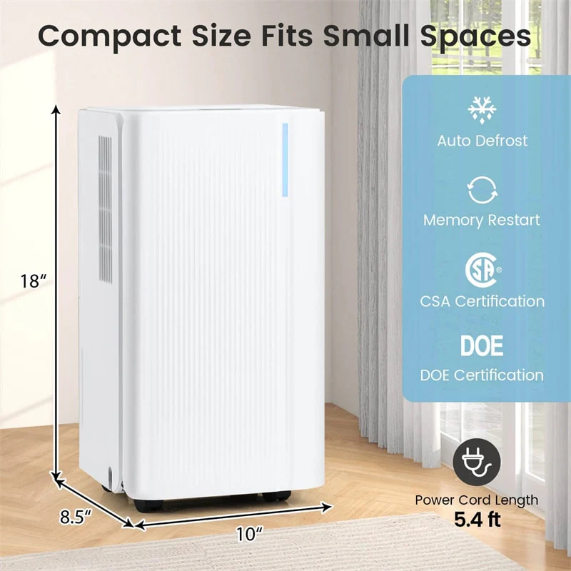 Eletriclife 32 Pints 2000 Sq.ft Dehumidifier for Basement with Drain Hose & 24H Timer