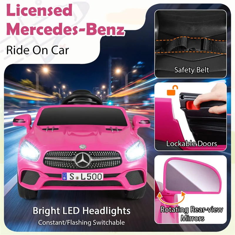 Eletriclife 12V Kids Ride On Car Licensed Mercedes-Benz SL R231 Electric Vehicle with Remote Control