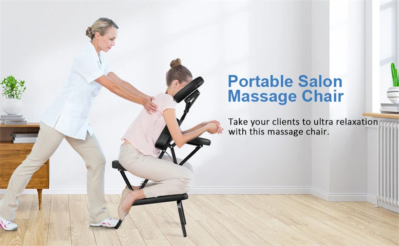 Eletriclife Portable Lightweight Massage Chair Travel Massage Tattoo Spa Chair with Carrying Bag