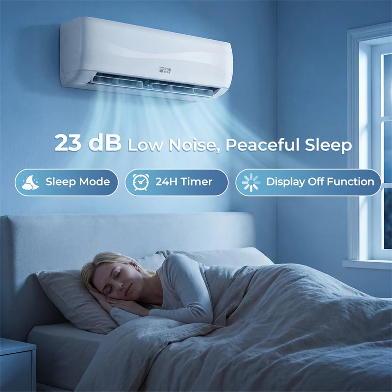 Eletriclife 18000BTU 19 SEER2 208-230V Inverter Ductless Mini Split AC Heat Pump System with Full Installation Kit