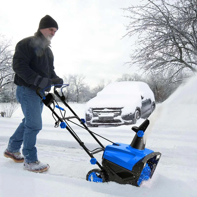 Eletriclife 20 Inch 120V 15Amp Electric Snow Thrower with 180° Rotatable Chute