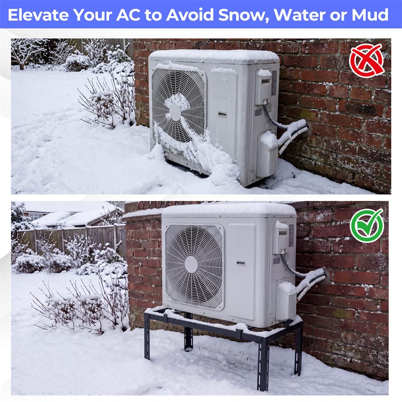 Eletriclife Adjustable Mini Split Ground Stand for 9000-36000 BTU Ductless Air Conditioners Heat Pump