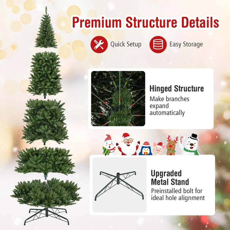 Eletriclife 12 FT Artificial Christmas Tree with 800 Warm White LED Lights