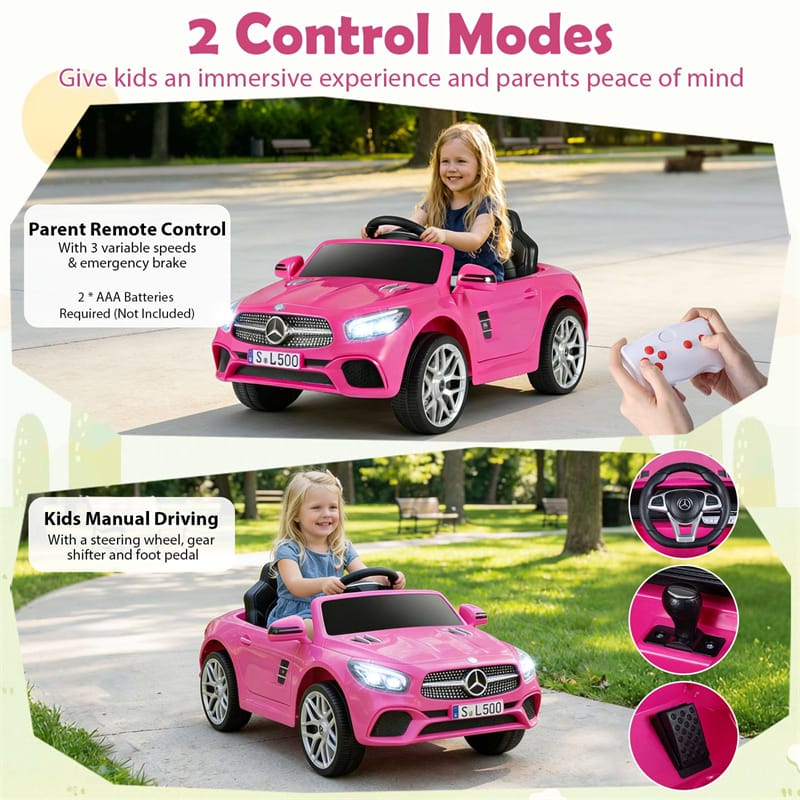 Eletriclife 12V Kids Ride On Car Licensed Mercedes-Benz SL R231 Electric Vehicle with Remote Control