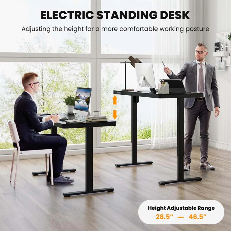 Eletriclife 48-Inch Height Adjustable Electric Standing Desk with Drawer